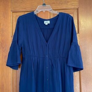Pact Women's Maritime Navy The Coastal Midi Dress
Size: Small